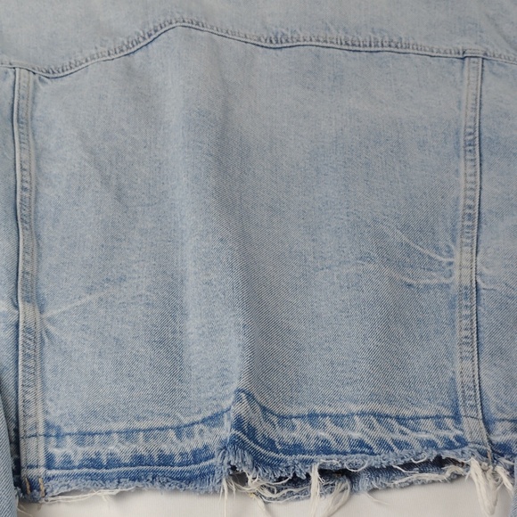 American Eagle Women's Distressed Denim Jacket. - Picture 9 of 12